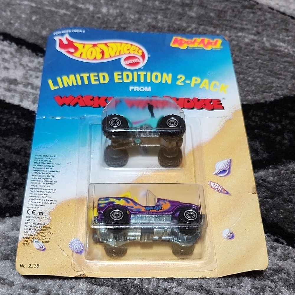 1992 LIMITED EDITION HOT WHEELS KOOL-AID MATTEL WACKY WAREHOUSE 2-PACK